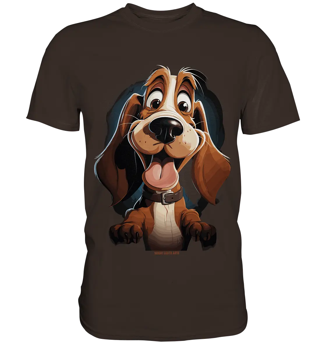 Frecher Hund – Charmantes Cartoon-Design mit Hund - Premium Shirt Bright Lights Arts