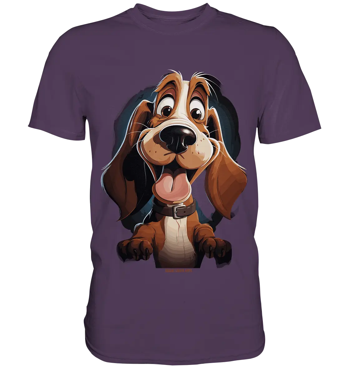 Frecher Hund – Charmantes Cartoon-Design mit Hund - Premium Shirt Bright Lights Arts