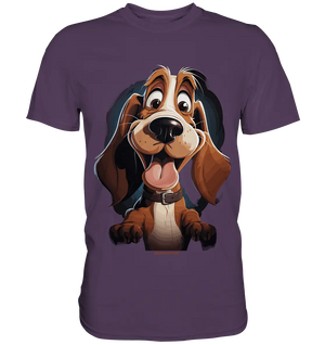 Frecher Hund – Charmantes Cartoon-Design mit Hund - Premium Shirt Bright Lights Arts