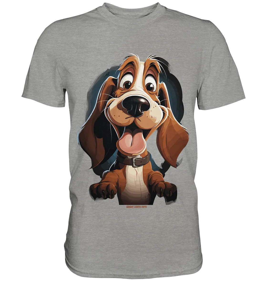 Frecher Hund – Charmantes Cartoon-Design mit Hund - Premium Shirt Bright Lights Arts