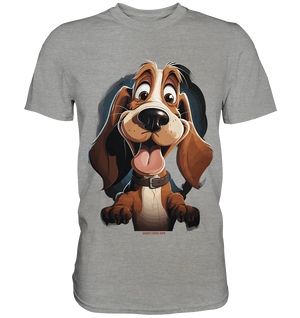 Frecher Hund – Charmantes Cartoon-Design mit Hund - Premium Shirt Bright Lights Arts
