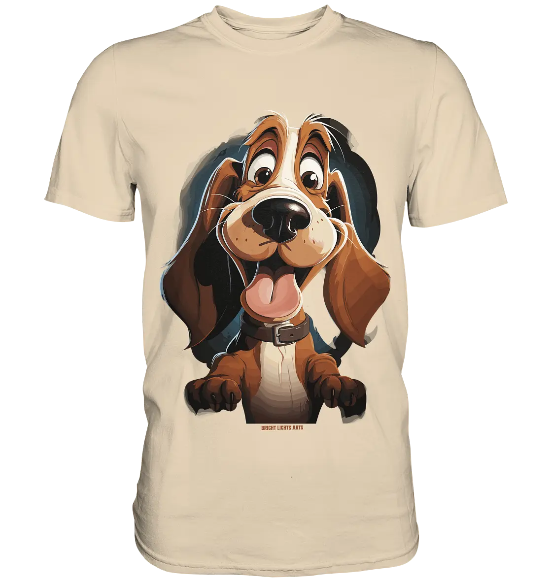Frecher Hund – Charmantes Cartoon-Design mit Hund - Premium Shirt Bright Lights Arts