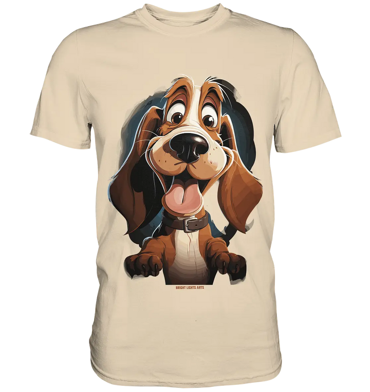 Frecher Hund – Charmantes Cartoon-Design mit Hund - Premium Shirt Bright Lights Arts