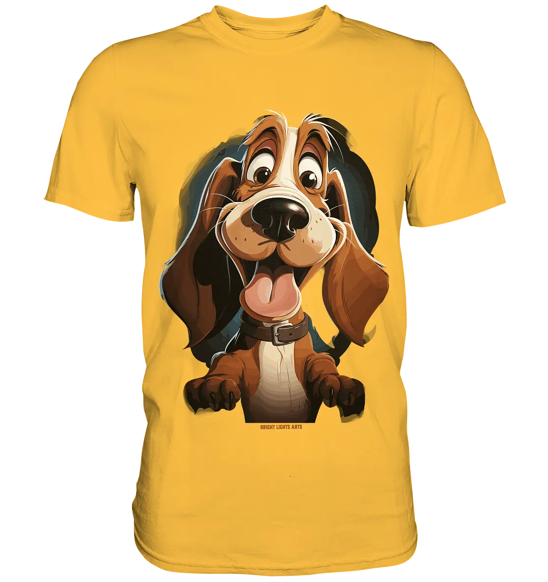 Frecher Hund – Charmantes Cartoon-Design mit Hund - Premium Shirt Bright Lights Arts