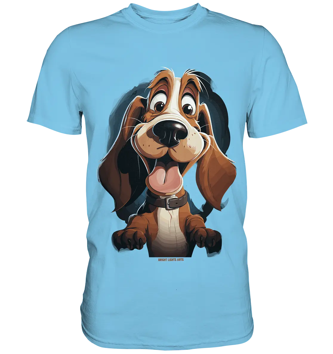 Frecher Hund – Charmantes Cartoon-Design mit Hund - Premium Shirt Bright Lights Arts