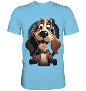Frecher Hund – Charmantes Cartoon-Design mit Hund - Premium Shirt Bright Lights Arts