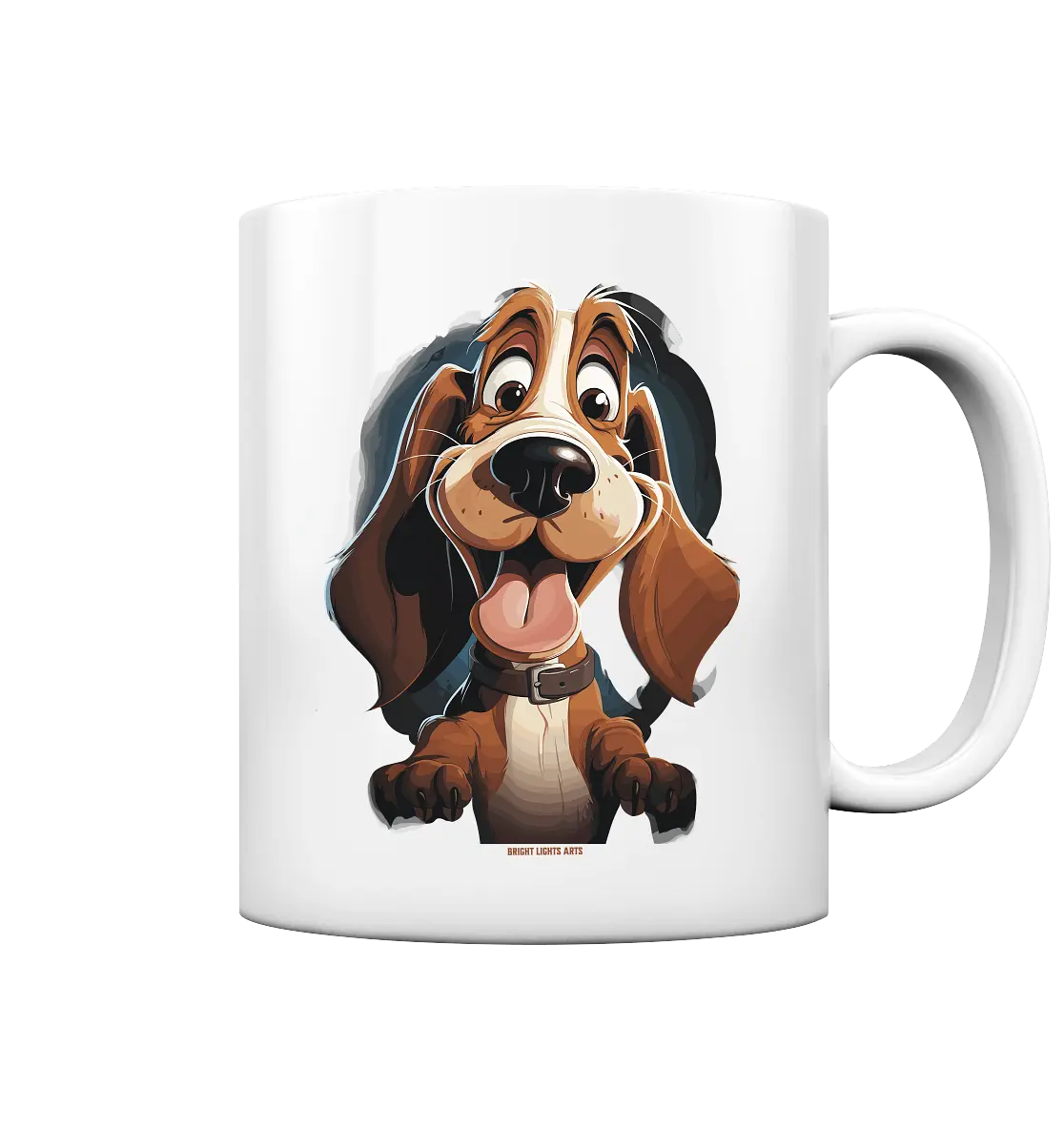 Frecher Hund – Charmantes Cartoon-Design mit Hund - Tasse glossy Bright Lights Arts
