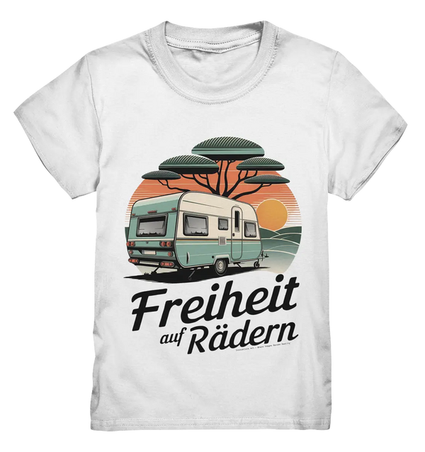 Freiheit auf Rädern - Retro Camping - Kids Premium Shirt Bright Lights Arts