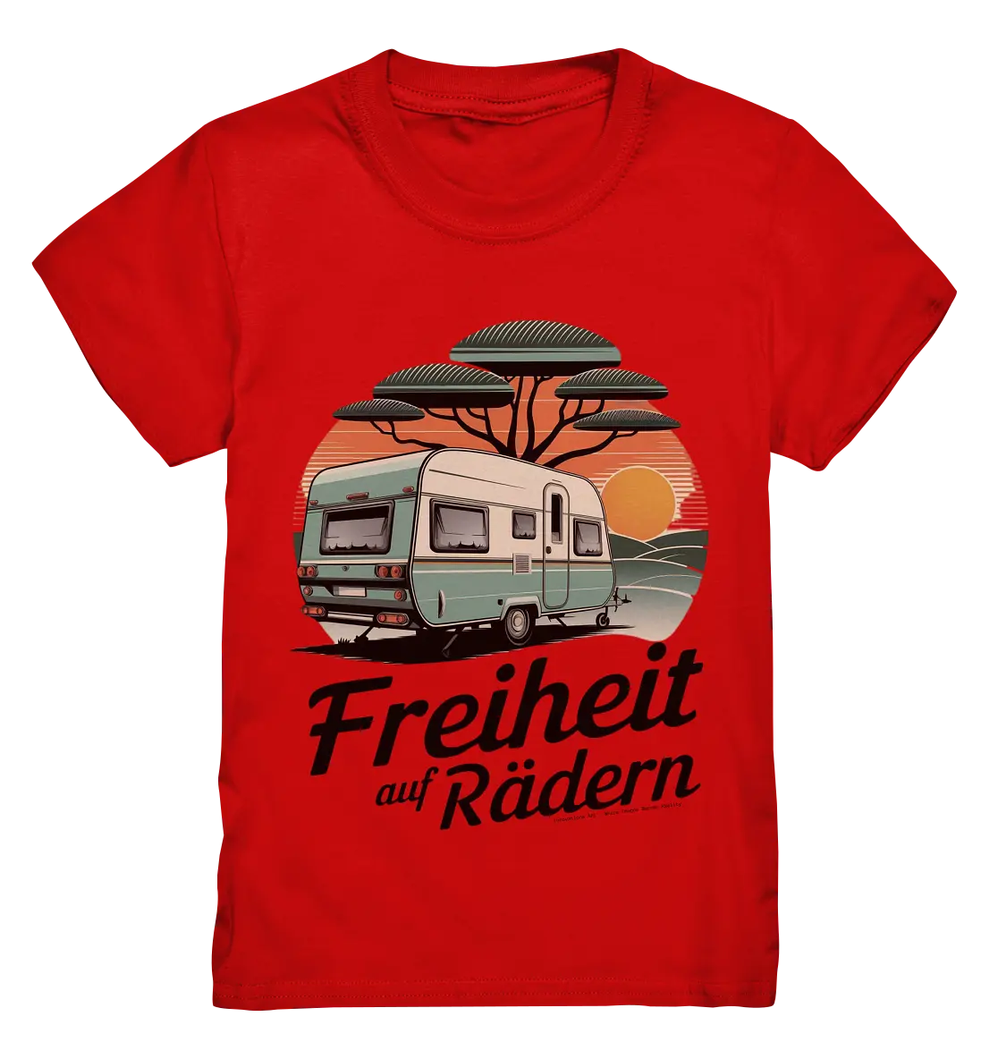 Freiheit auf Rädern - Retro Camping - Kids Premium Shirt Bright Lights Arts