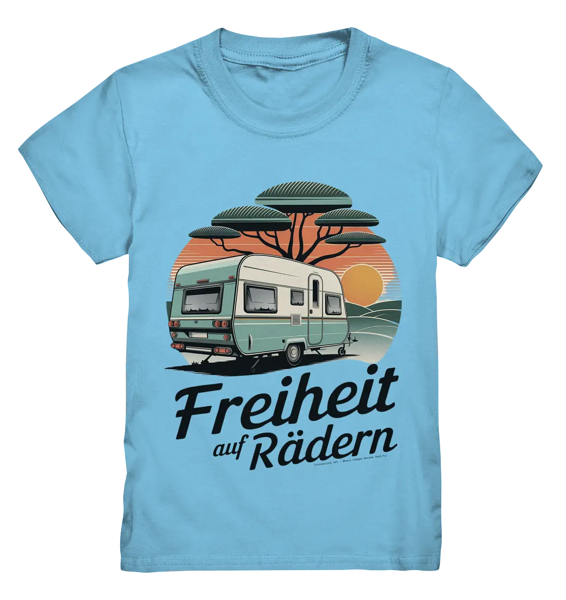 Freiheit auf Rädern - Retro Camping - Kids Premium Shirt Bright Lights Arts