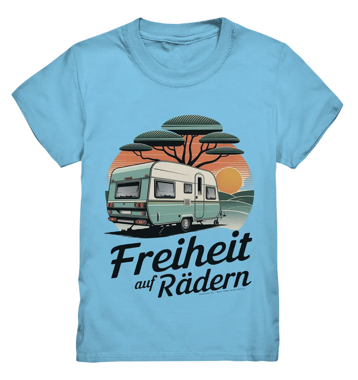 Freiheit auf Rädern - Retro Camping - Kids Premium Shirt Bright Lights Arts