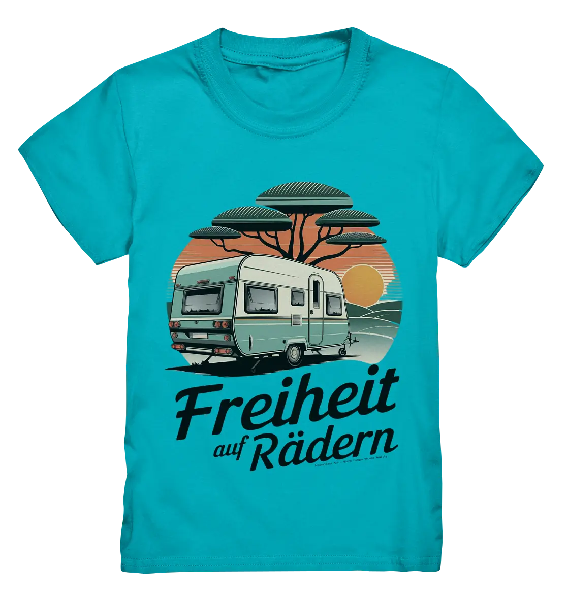 Freiheit auf Rädern - Retro Camping - Kids Premium Shirt Bright Lights Arts