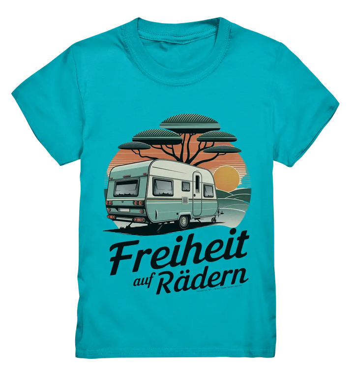 Freiheit auf Rädern - Retro Camping - Kids Premium Shirt Bright Lights Arts