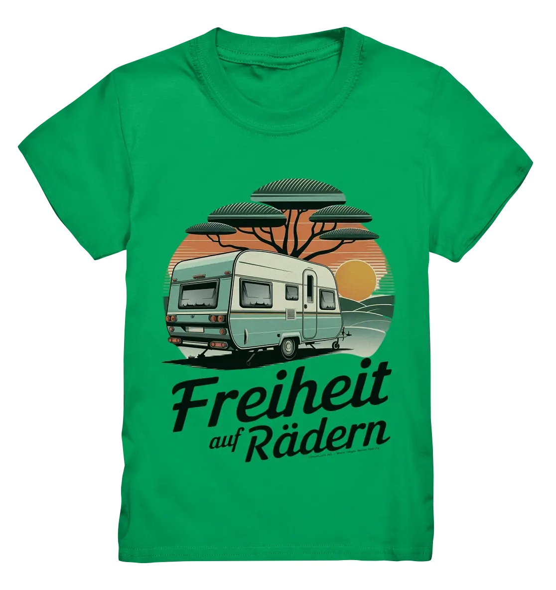 Freiheit auf Rädern - Retro Camping - Kids Premium Shirt Bright Lights Arts