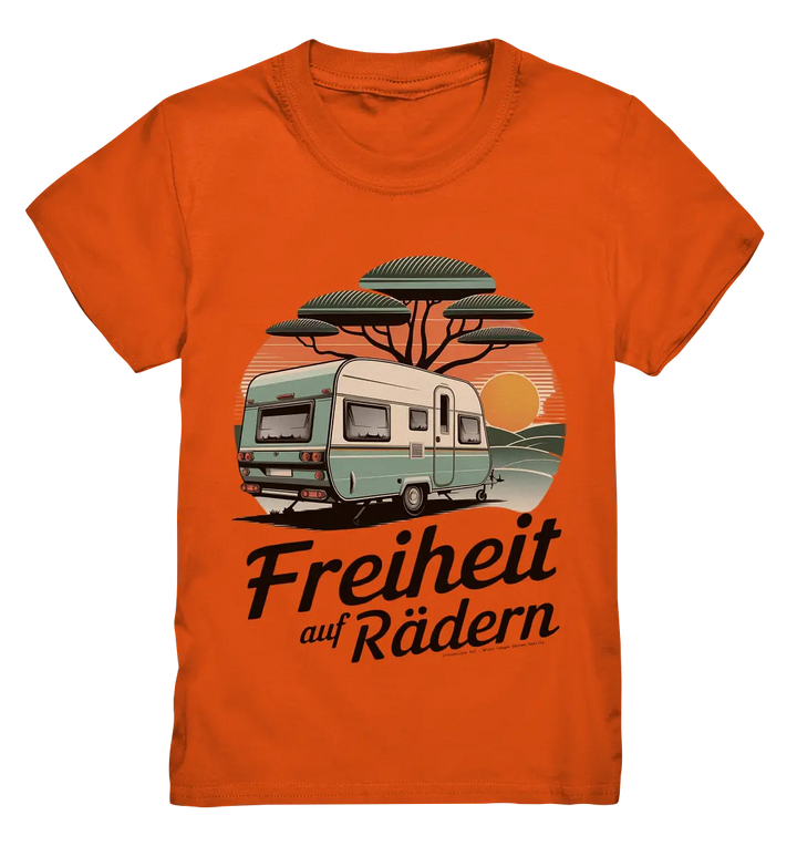 Freiheit auf Rädern - Retro Camping - Kids Premium Shirt Bright Lights Arts