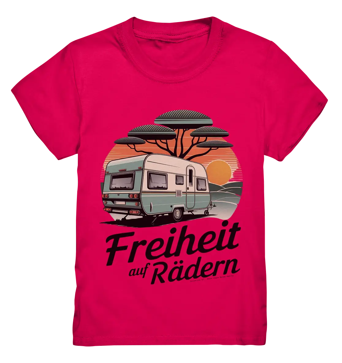 Freiheit auf Rädern - Retro Camping - Kids Premium Shirt Bright Lights Arts
