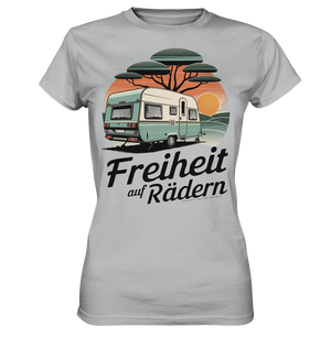 Freiheit auf Rädern - Retro Camping - Ladies Premium Shirt Bright Lights Arts