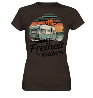 Freiheit auf Rädern - Retro Camping - Ladies Premium Shirt Bright Lights Arts