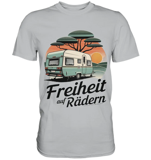 Freiheit auf Rädern - Retro Camping - Premium Shirt Bright Lights Arts