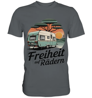 Freiheit auf Rädern - Retro Camping - Premium Shirt Bright Lights Arts