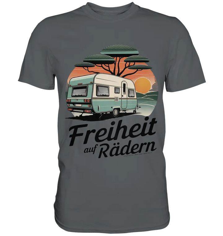Freiheit auf Rädern - Retro Camping - Premium Shirt Bright Lights Arts