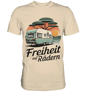 Freiheit auf Rädern - Retro Camping - Premium Shirt Bright Lights Arts
