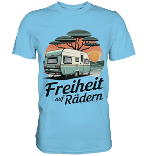 Freiheit auf Rädern - Retro Camping - Premium Shirt Bright Lights Arts