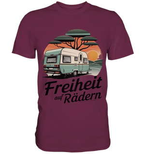 Freiheit auf Rädern - Retro Camping - Premium Shirt Bright Lights Arts