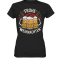 Frohe Weihnachten mit Bierkrügen - Ladies Premium Shirt Bright Lights Arts