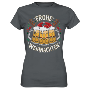 Frohe Weihnachten mit Bierkrügen - Ladies Premium Shirt Bright Lights Arts