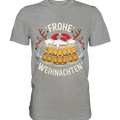 Frohe Weihnachten mit Bierkrügen - Premium Shirt Bright Lights Arts