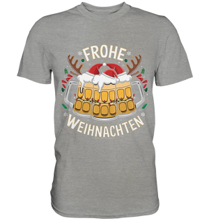Frohe Weihnachten mit Bierkrügen - Premium Shirt Bright Lights Arts