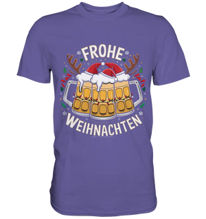 Frohe Weihnachten mit Bierkrügen - Premium Shirt Bright Lights Arts