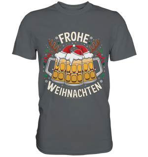 Frohe Weihnachten mit Bierkrügen - Premium Shirt Bright Lights Arts