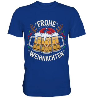 Frohe Weihnachten mit Bierkrügen - Premium Shirt Bright Lights Arts