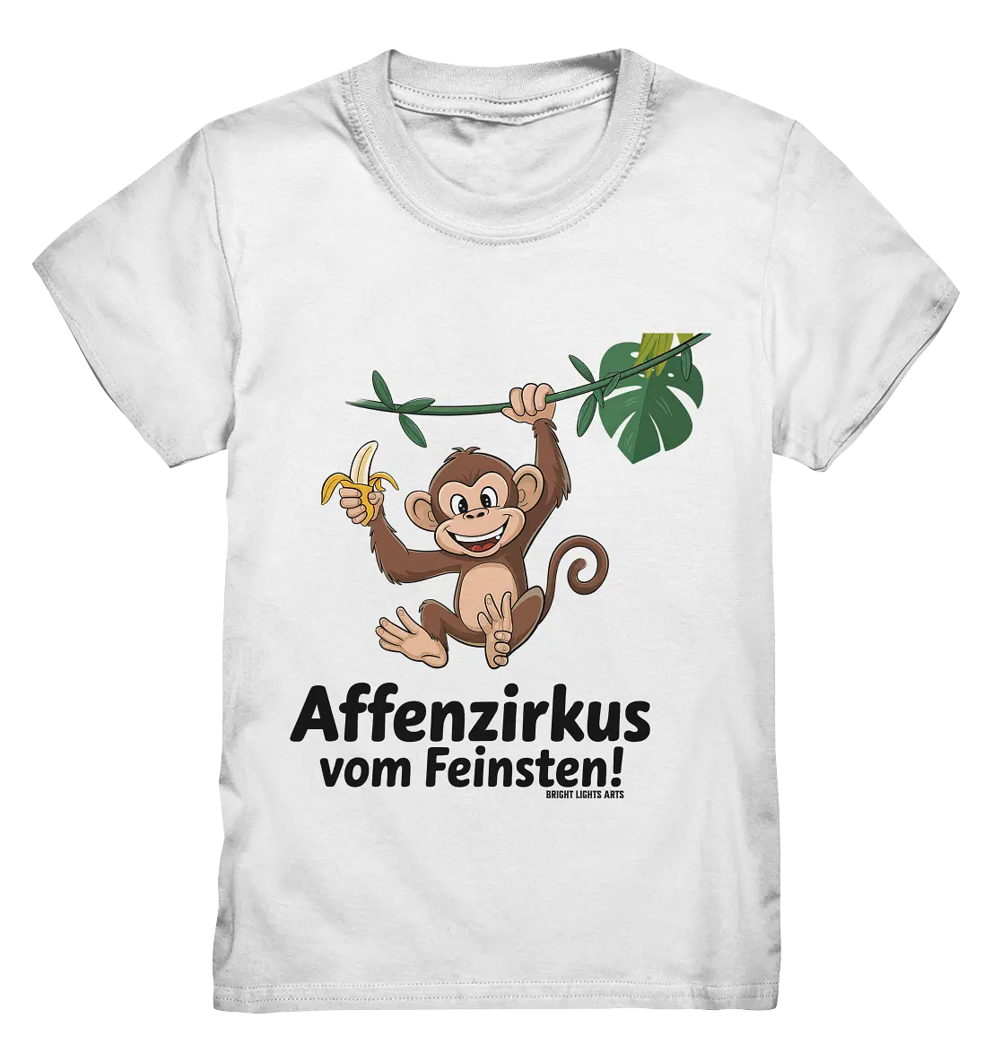 Fröhlicher Affe mit Banane - Affenzirkus - Kids Premium Shirt Bright Lights Arts