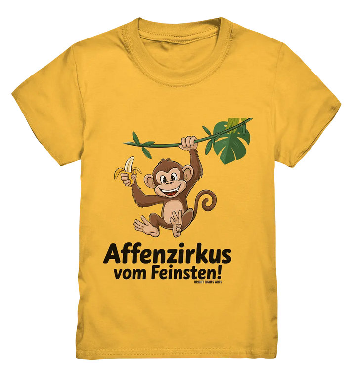 Fröhlicher Affe mit Banane - Affenzirkus - Kids Premium Shirt Bright Lights Arts
