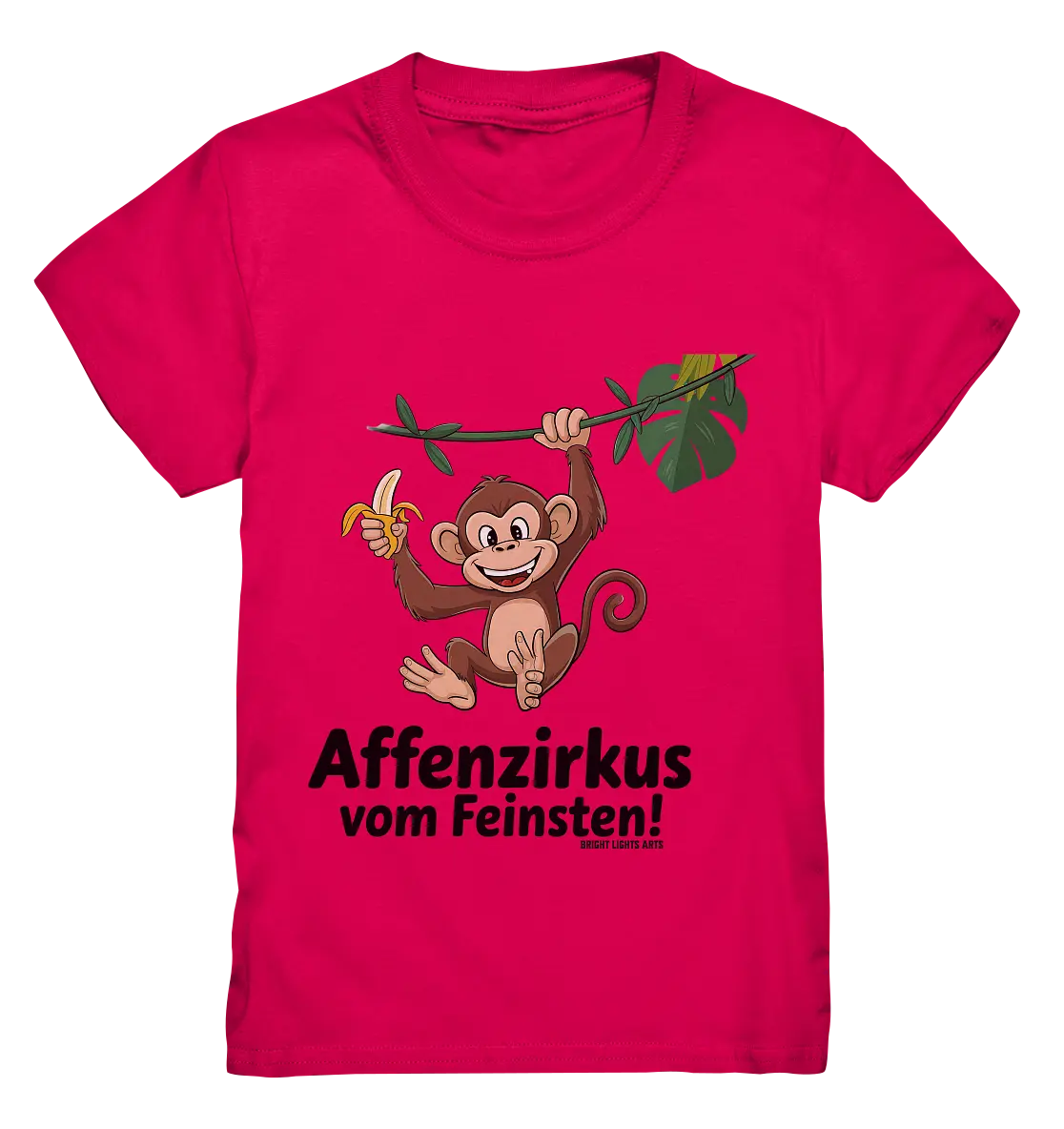Fröhlicher Affe mit Banane - Affenzirkus - Kids Premium Shirt Bright Lights Arts