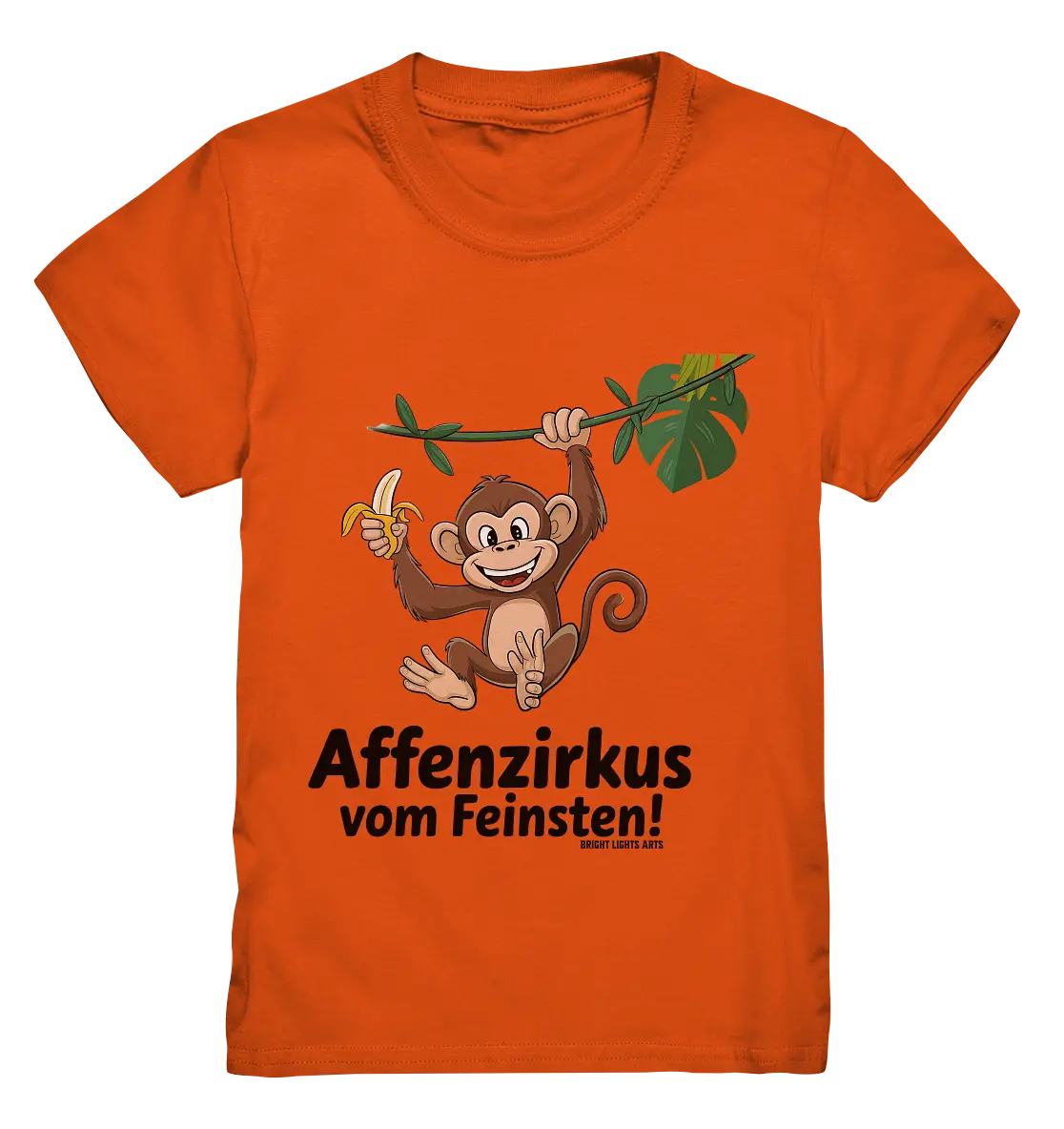 Fröhlicher Affe mit Banane - Affenzirkus - Kids Premium Shirt Bright Lights Arts