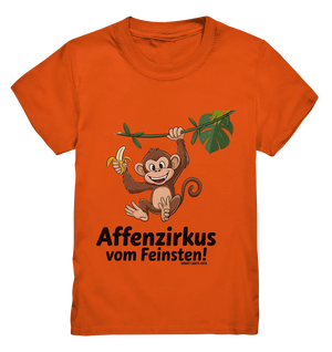 Fröhlicher Affe mit Banane - Affenzirkus - Kids Premium Shirt Bright Lights Arts