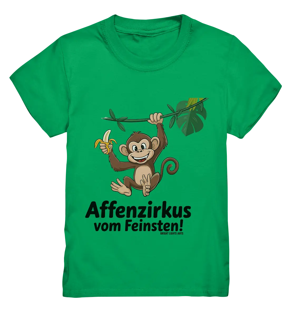 Fröhlicher Affe mit Banane - Affenzirkus - Kids Premium Shirt Bright Lights Arts