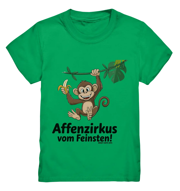 Fröhlicher Affe mit Banane - Affenzirkus - Kids Premium Shirt Bright Lights Arts