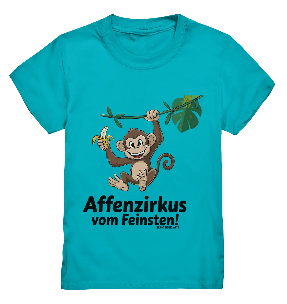 Fröhlicher Affe mit Banane - Affenzirkus - Kids Premium Shirt Bright Lights Arts