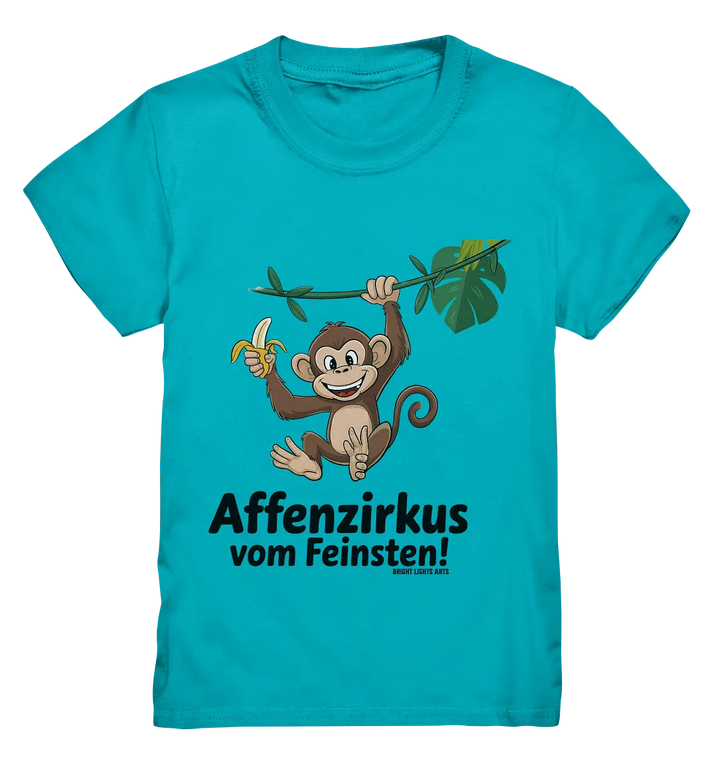 Fröhlicher Affe mit Banane - Affenzirkus - Kids Premium Shirt Bright Lights Arts