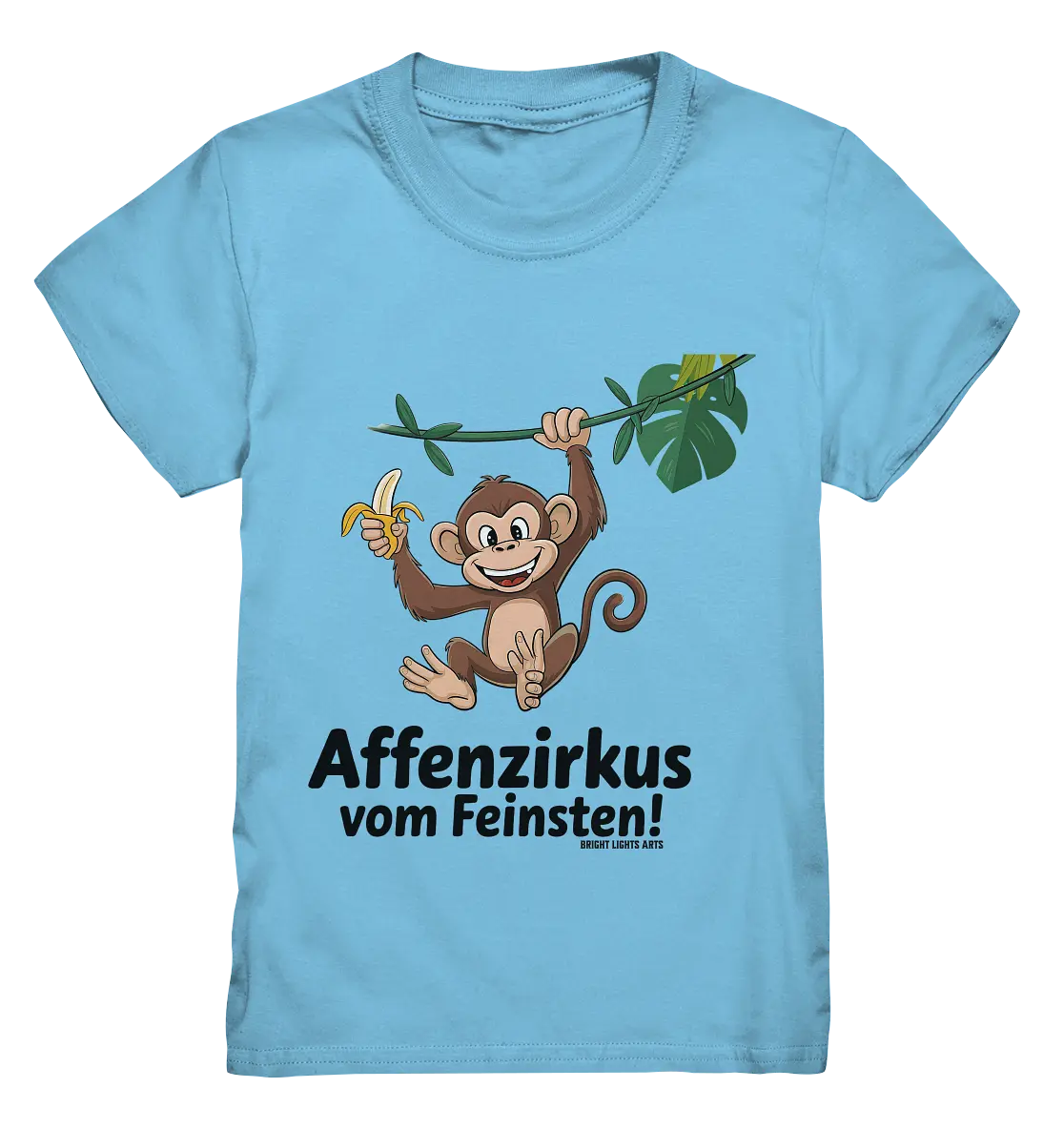 Fröhlicher Affe mit Banane - Affenzirkus - Kids Premium Shirt Bright Lights Arts