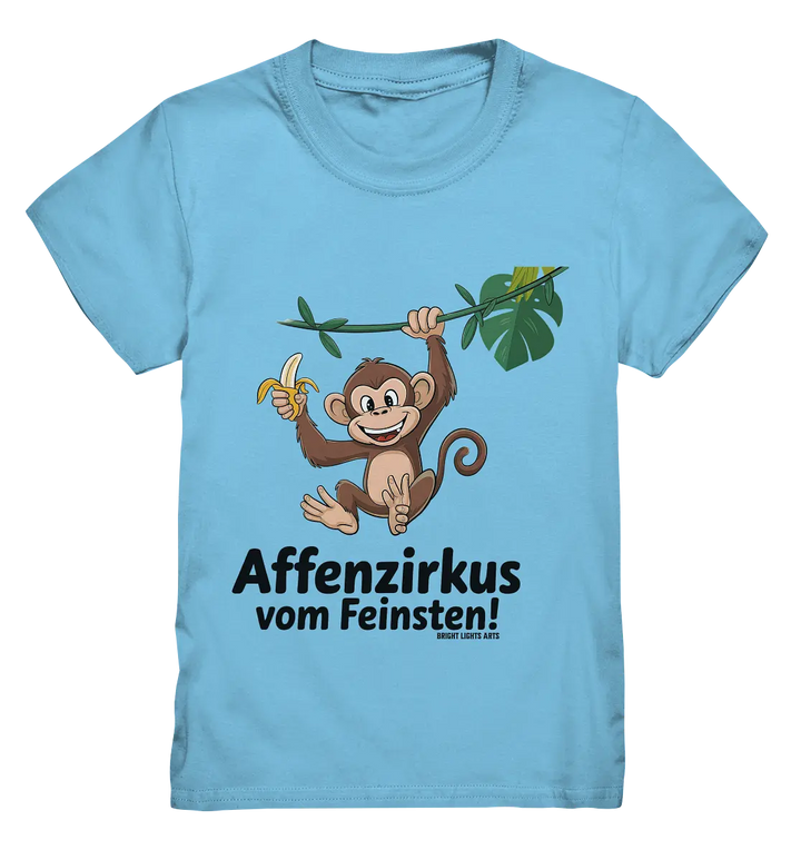 Fröhlicher Affe mit Banane - Affenzirkus - Kids Premium Shirt Bright Lights Arts