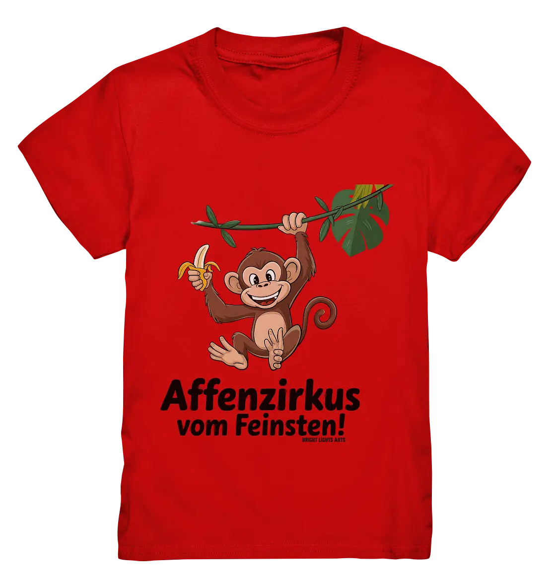 Fröhlicher Affe mit Banane - Affenzirkus - Kids Premium Shirt Bright Lights Arts