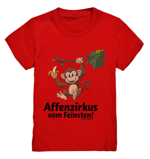 Fröhlicher Affe mit Banane - Affenzirkus - Kids Premium Shirt Bright Lights Arts