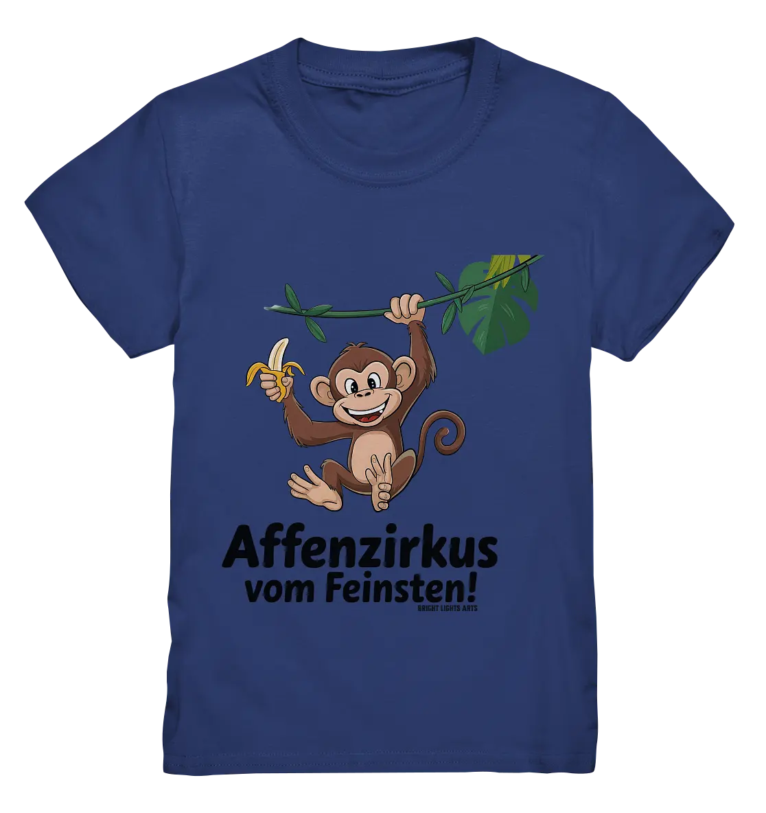 Fröhlicher Affe mit Banane - Affenzirkus - Kids Premium Shirt Bright Lights Arts