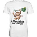 Fröhlicher Affe mit Banane - Affenzirkus - Premium Shirt Bright Lights Arts